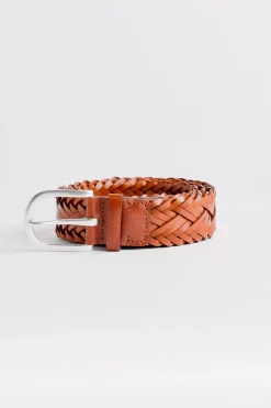 BRAIDED LEATHER BELT