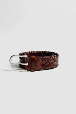 BRAIDED LEATHER BELT