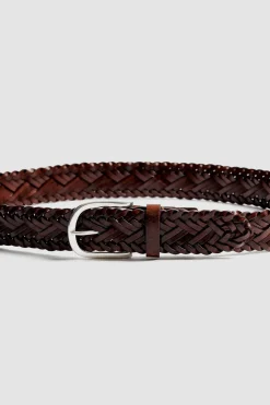 BRAIDED LEATHER BELT