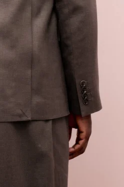 DOUBLE BREASTED PEAK BLAZER