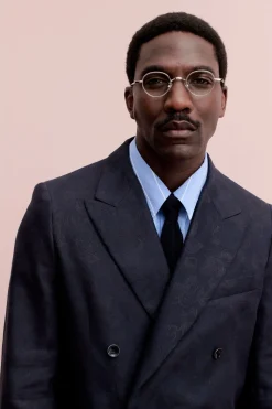 DOUBLE BREASTED PEAK BLAZER
