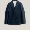 DOUBLE-BREASTED PEAK BLAZER