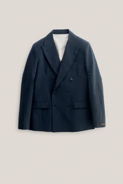 DOUBLE-BREASTED PEAK BLAZER