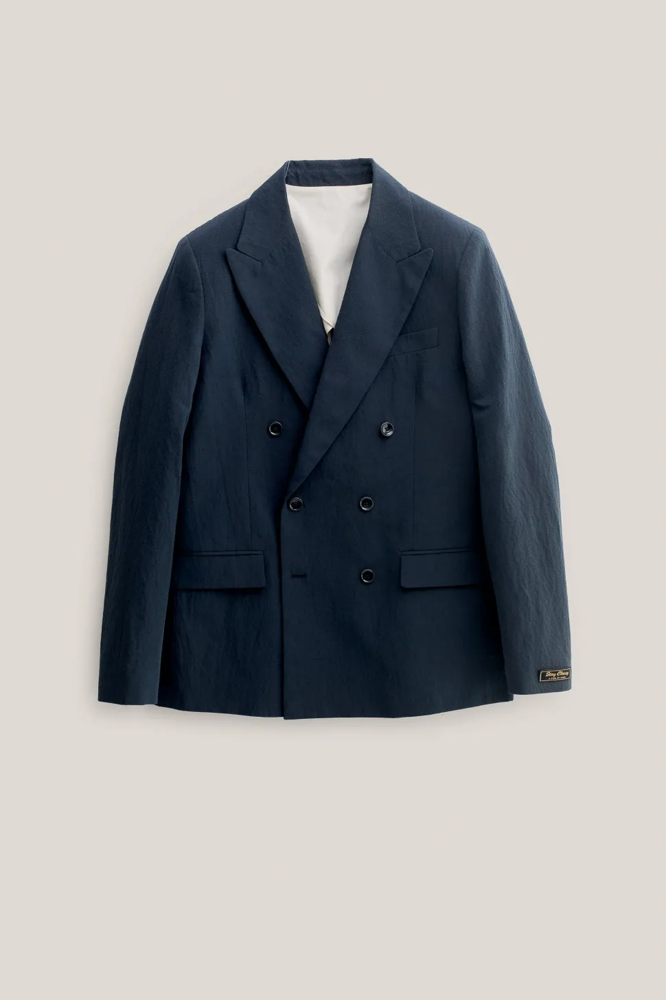 DOUBLE-BREASTED PEAK BLAZER