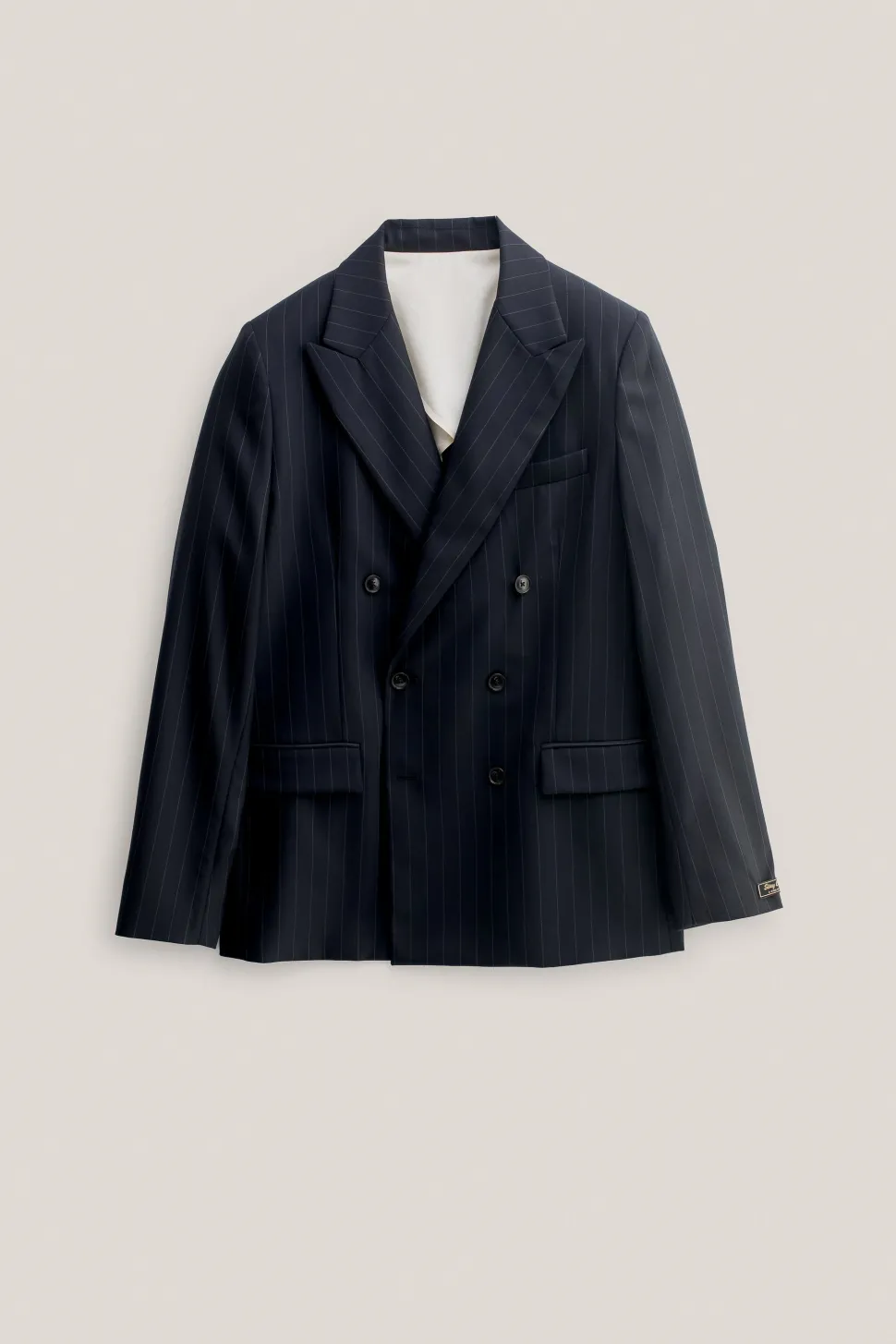 DOUBLE-BREASTED PEAK BLAZER