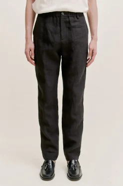 ELASTICATED WIDE TROUSERS