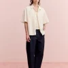 FOLDED WIDE TROUSERS