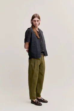 FOLDED WIDE TROUSERS