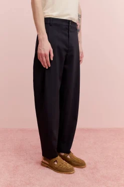 FOLDED WIDE TROUSERS