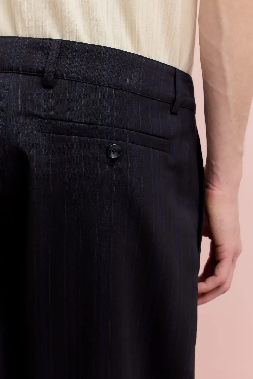 FOLDED WIDE TROUSERS