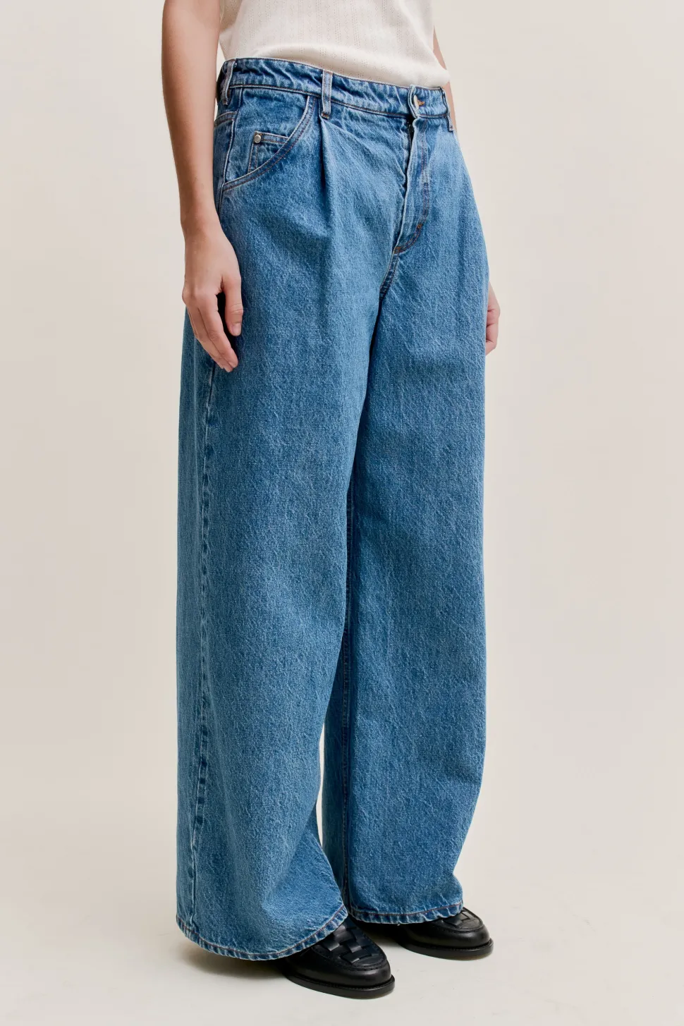 PADMA PLEATED DENIM
